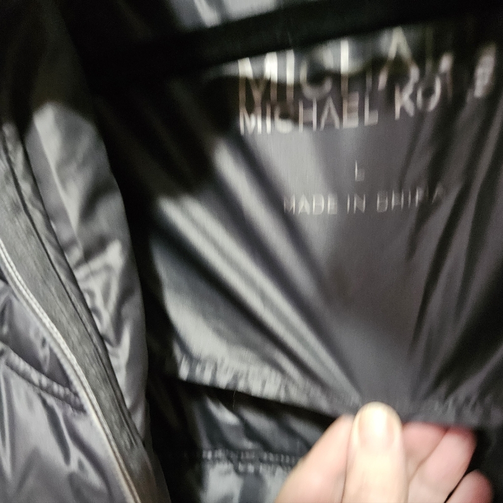 Michael Kors Dark Gray & Black Women's Puffer Jacket Size L - Picture 7 of 11